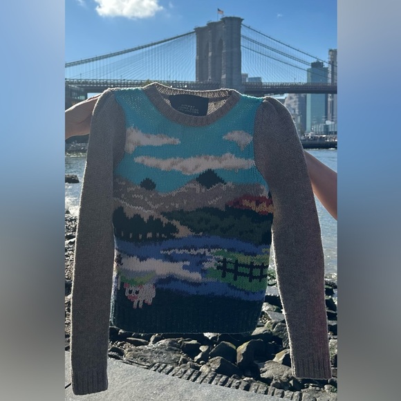 Marc Jacobs Runway Intarsia Wool Knit Sweater - Picture 6 of 6